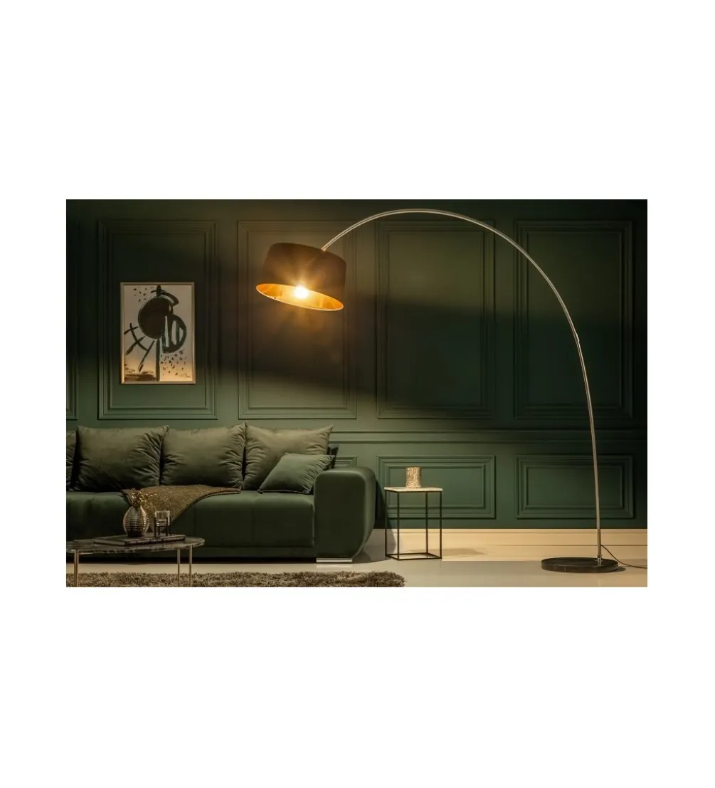 Lampa Podłogowa Forma czarno złota