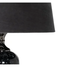Lampa podłogowa HEMLA 156 cm szklana czarno szara
