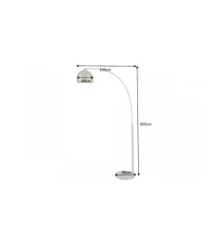 Lampa podłogowa JULIETTA 205 cm złota