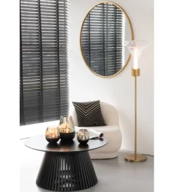Lampa podłogowa KLER LED 155 cm złota