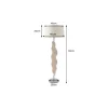 Lampa podłogowa LEAF 130 cm drewno teak