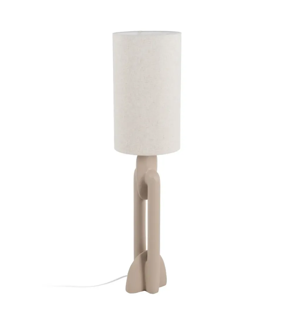 Lampa podłogowa LEKATU 142 cm kremowa