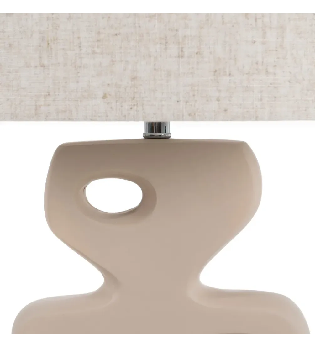 Lampa podłogowa LEKATU 127 cm kremowa