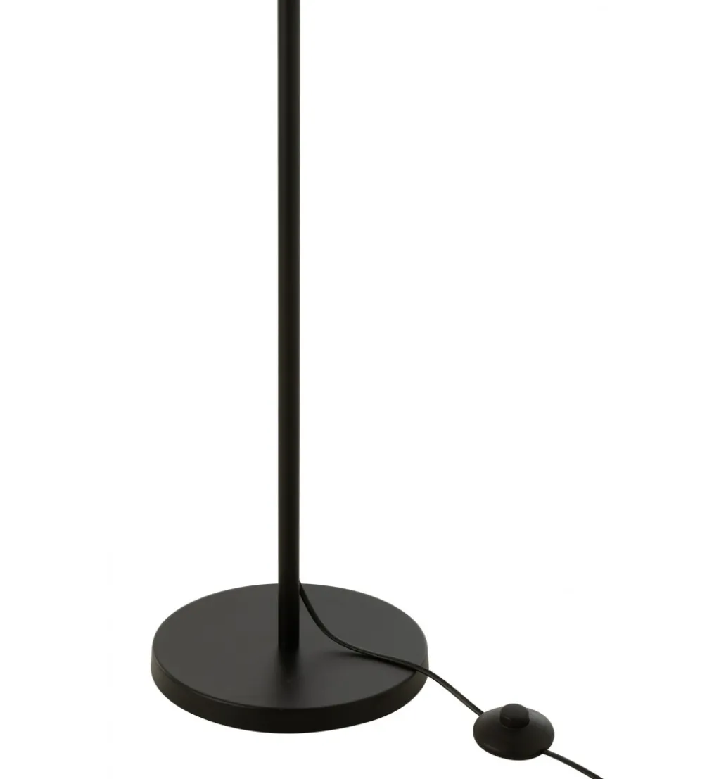 Lampa podłogowa MERTAN 154 cm rattan czarna