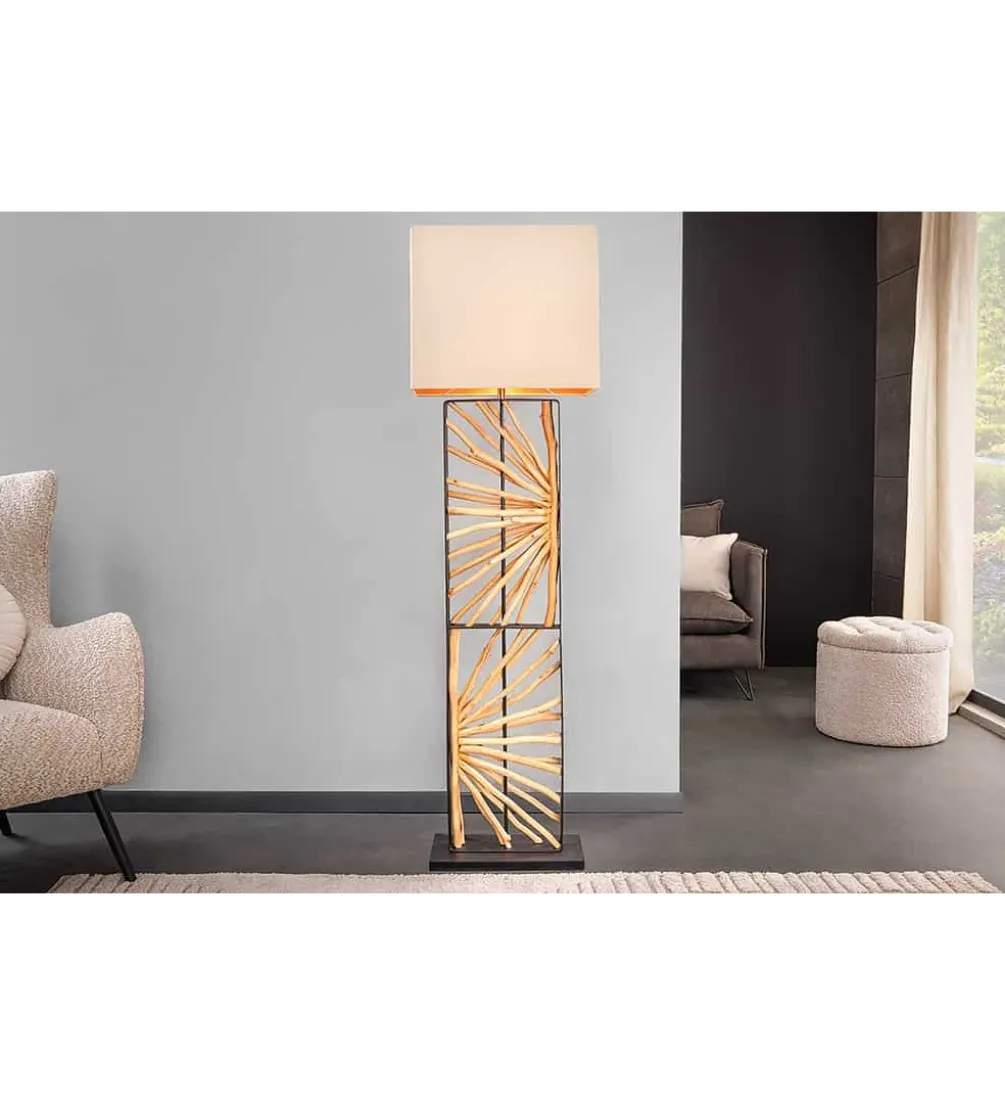 Lampa podłogowa OMAR 165 cm beżowa