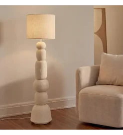 Lampa podłogowa OTAMENK 154 cm kremowa