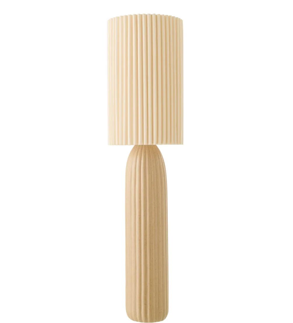 Lampa podłogowa RUTH 91 cm ceramika karmelowa