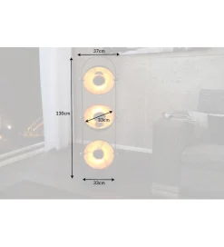 Lampa podłogowa Studio czarno złota