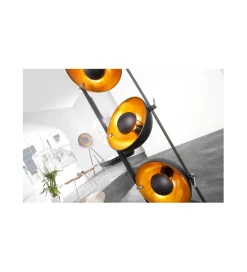 Lampa podłogowa Studio czarno złota