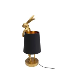 Lampa stołowa Animal Rabbit 50 cm złoto czarna