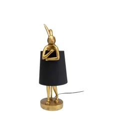 Lampa stołowa Animal Rabbit 50 cm złoto czarna