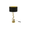 Lampa stołowa COBRA 110 cm czarna złota
