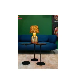 Lampa stołowa DONNA LEO 48 cm złota