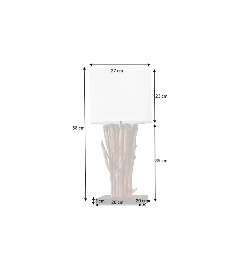 Lampa stołowa EUPHORIA 60 cm naturalna