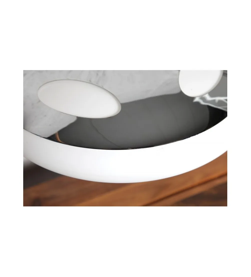 Lampa stołowa Luna Logo 45 cm srebrna