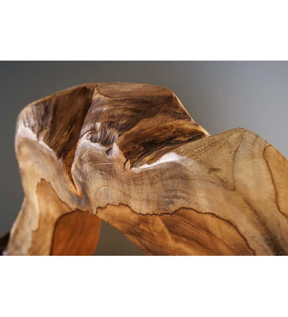 Lampa stołowa MIKO 55 cm drewno teak