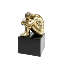 Lampa stołowa NUDE MAN HUG 29 cm złota