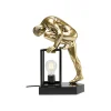 Lampa stołowa NUDE MAN STRECHING 39 cm złota