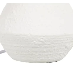 Lampa stołowa REVAN 27 cm ceramika biała