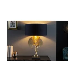 Lampa stołowa SORIA 40 cm czarno złota