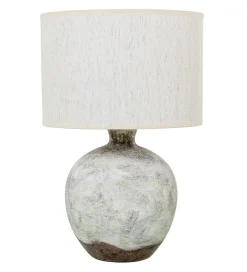 Lampa stołowa VENUS ceramika szara