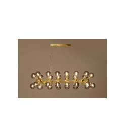 Lampa wisząca ATOMIC BALLS 140 cm złota