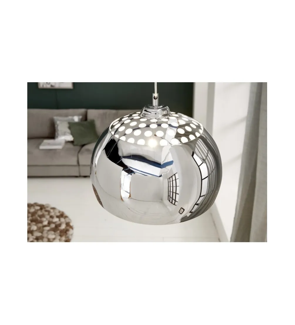 Lampa wisząca Ball Light Chrom 35 cm srebrna