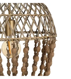Lampa wisząca BEADINGO 71 cm naturalny