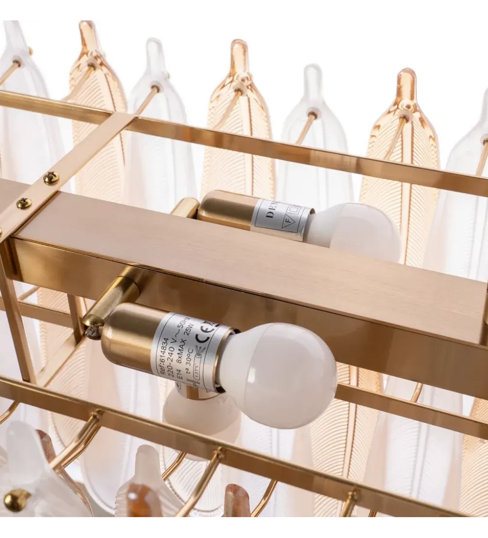 Lampa wisząca BEGAN 100 cm champagne
