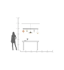 Lampa wisząca CAPPELLI 155 cm