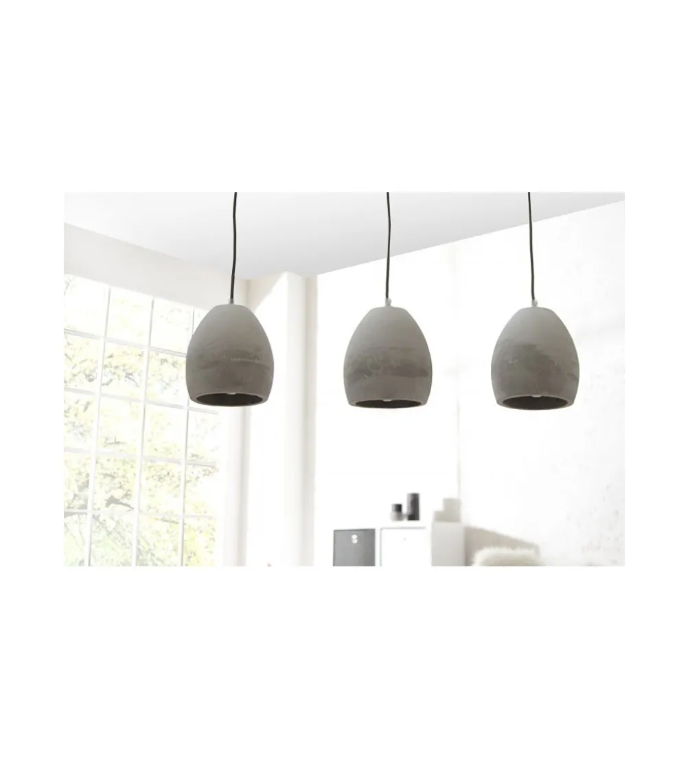 Lampa wisząca Cement grau 3er Beton