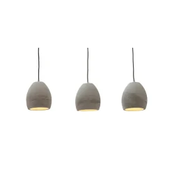 Lampa wisząca Cement grau 3er Beton