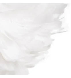 Lampa wisząca CLOUDI 40 cm Pióro biała