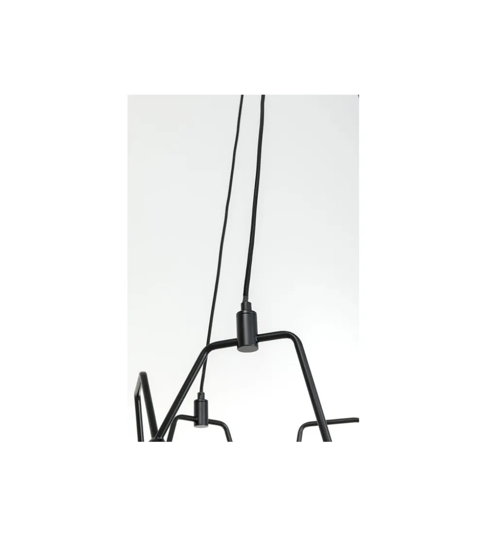 Lampa wisząca COLUMBO 58 cm czarna