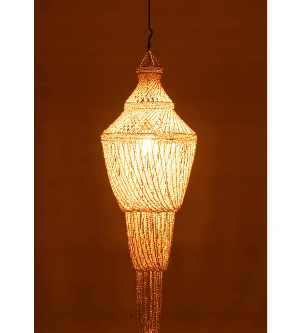 Lampa wisząca Daisy shell 51 cm naturalna