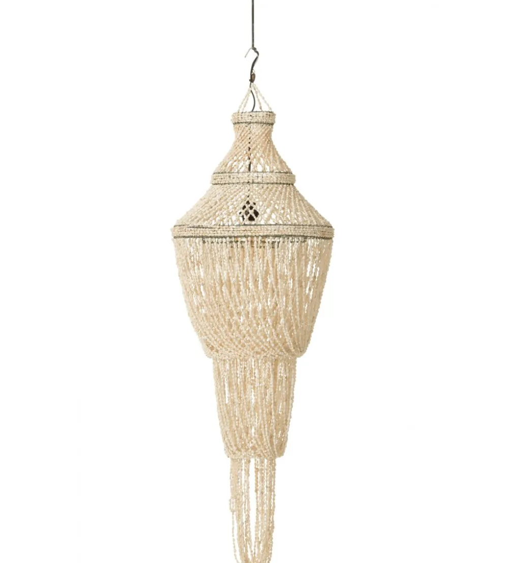Lampa wisząca Daisy shell 51 cm naturalna