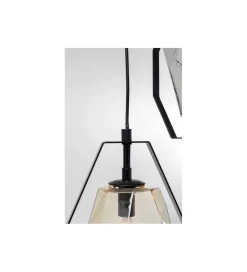 Lampa wisząca Diamond Fever Spiral 42 cm czarna
