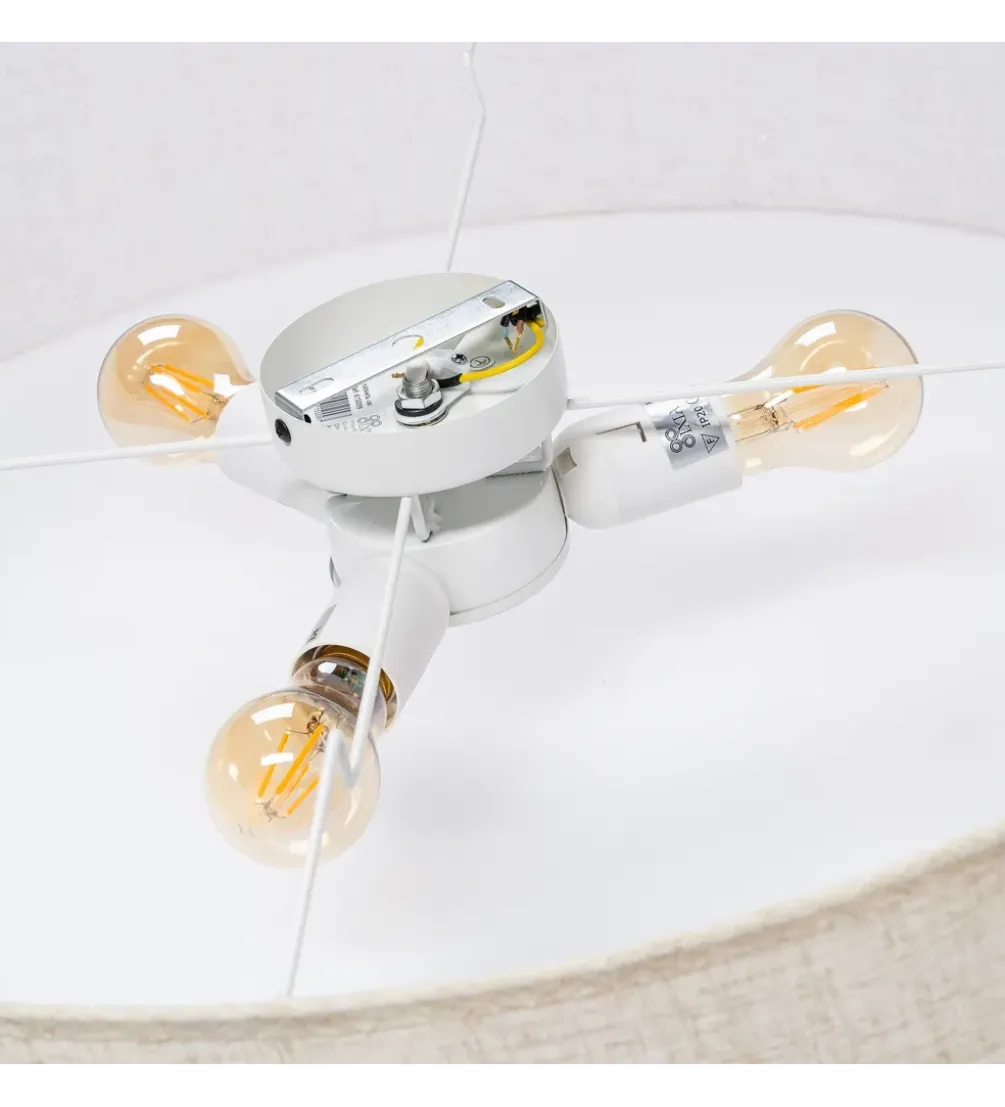Lampa wisząca DWEMNAO 70 cm biała