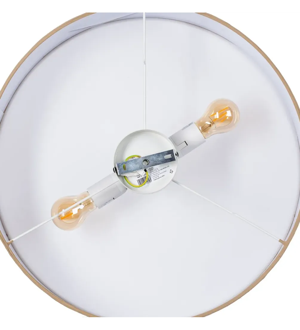Lampa wisząca DWEMNAO 50 cm naturalna