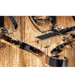 Lampa wisząca Elegance 118 cm srebrna