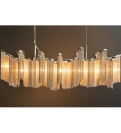 Lampa wisząca Elegance 118 cm srebrna