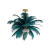 Lampa wisząca FEATHER PALM 87 cm zielona