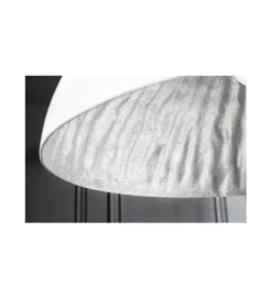 Lampa wisząca Glow biało srebrna 70 cm