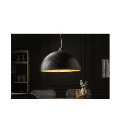 Lampa wisząca Glow 50 cm czarno złota