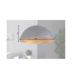 Lampa wisząca Glow 50 cm czarno złota