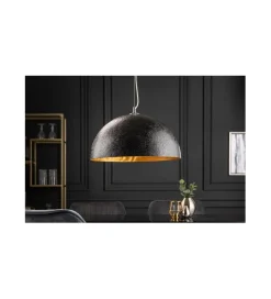 Lampa wisząca Glow 50 cm czarno złota