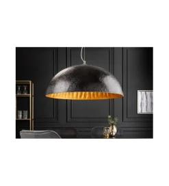 Lampa wisząca Glow 70 cm czarno złota