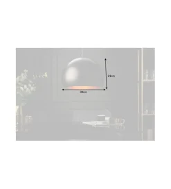 Lampa wisząca Glow ZEPPELIN 30 cm czarno - złota