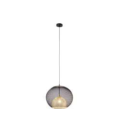 Lampa wisząca GRATO 45 cm czarno złota