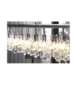 Lampa wisząca kryształowa Diamounds  9 Flamming